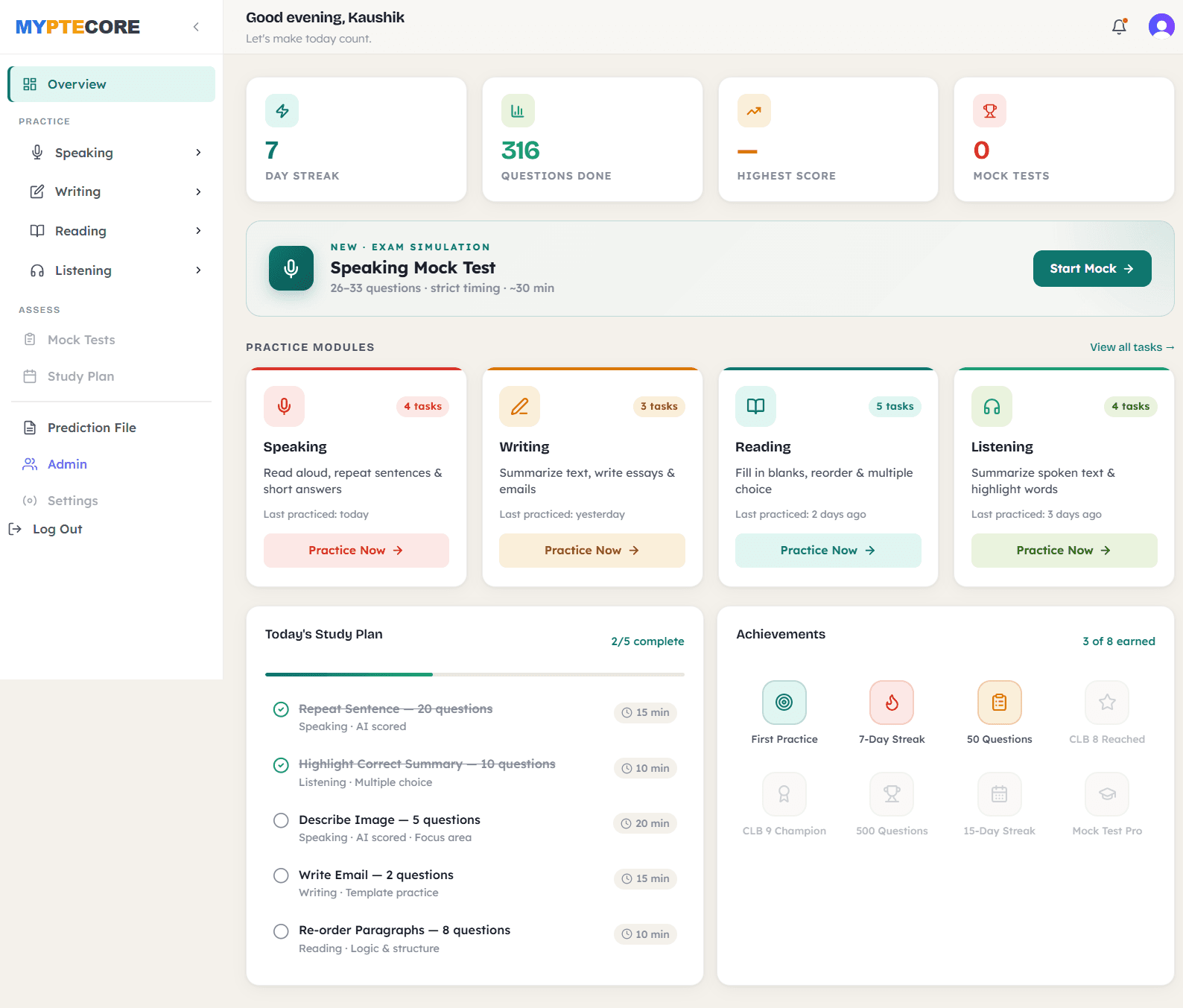 Pte Core Task Website MyPTECore – PTE Success Starts Here